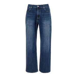 After Pray Men 'Essentia' Blue Jeans With Logo Patch On The Rear In Denim Man